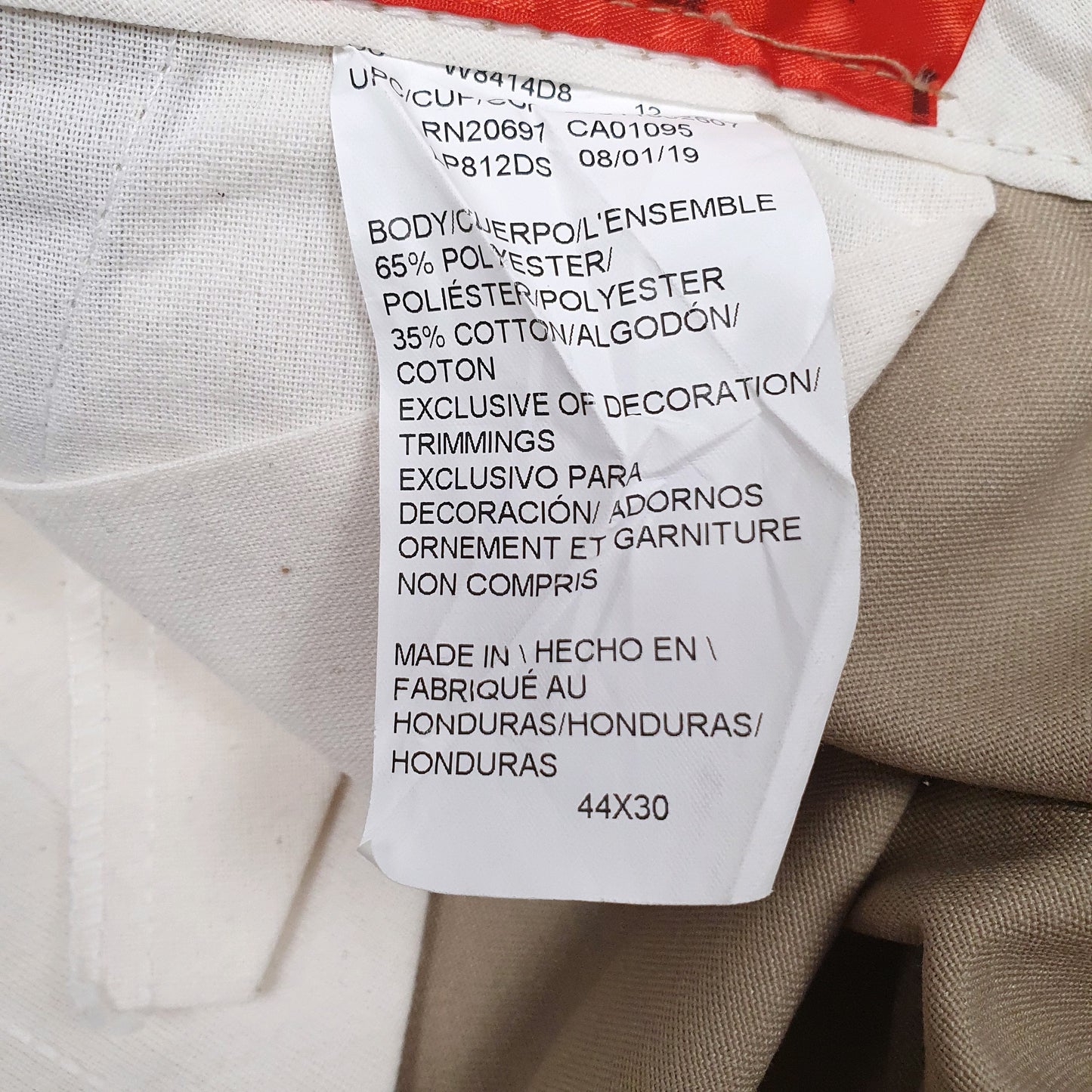 Mens Beige Dickies Workwear  Trousers