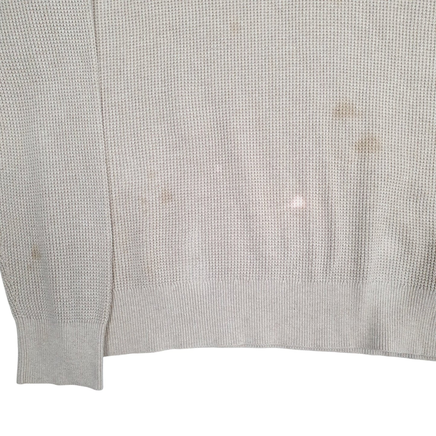Mens Beige Tommy Hilfiger  Shoal Neck Jumper