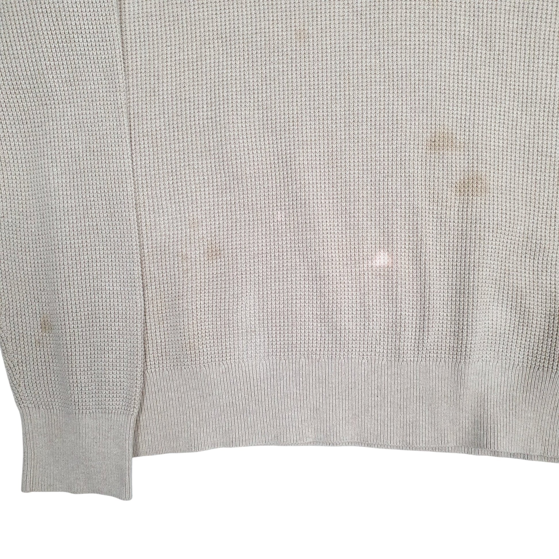 Mens Beige Tommy Hilfiger  Shoal Neck Jumper