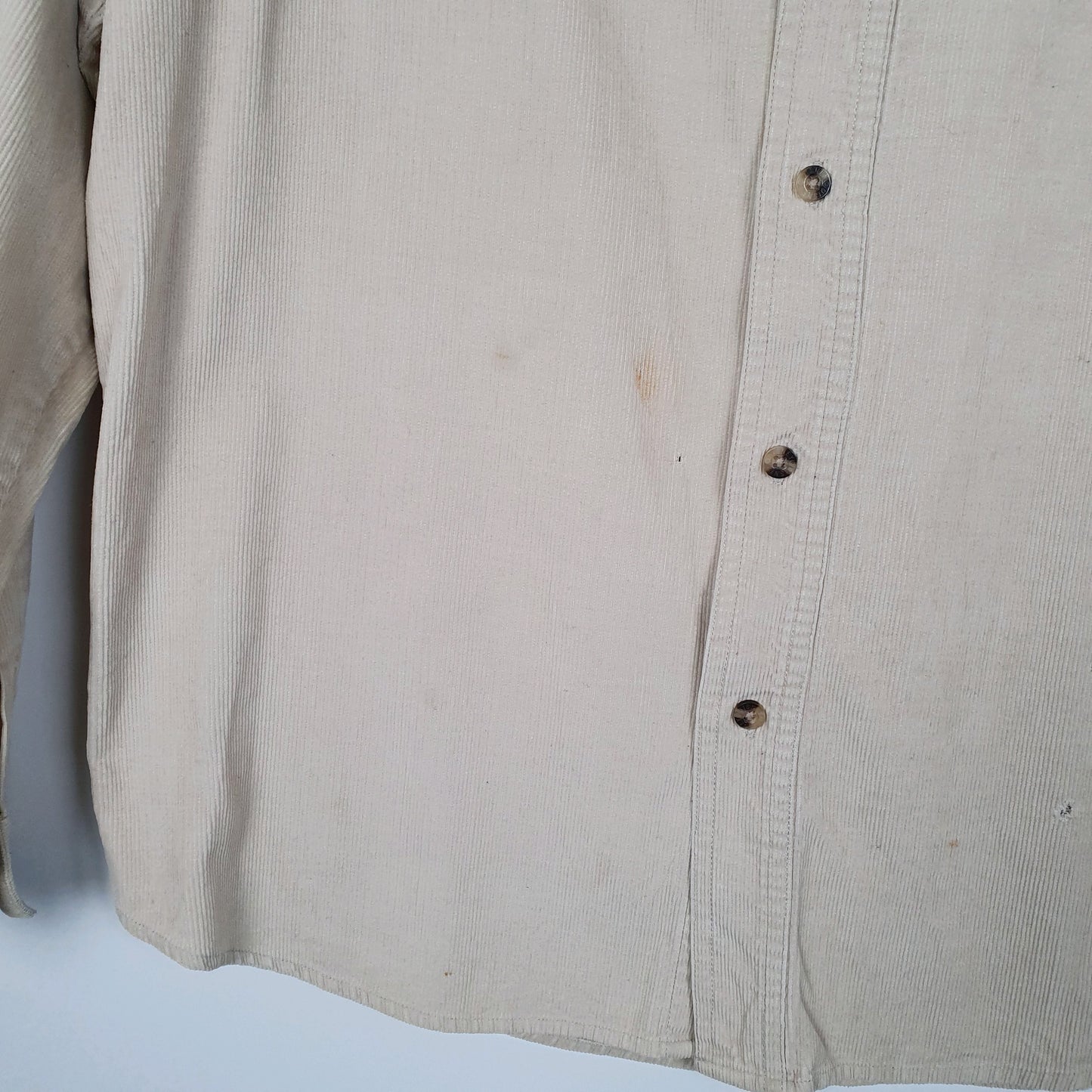 Mens Cream Disney Corduroy Goofy  Shirt