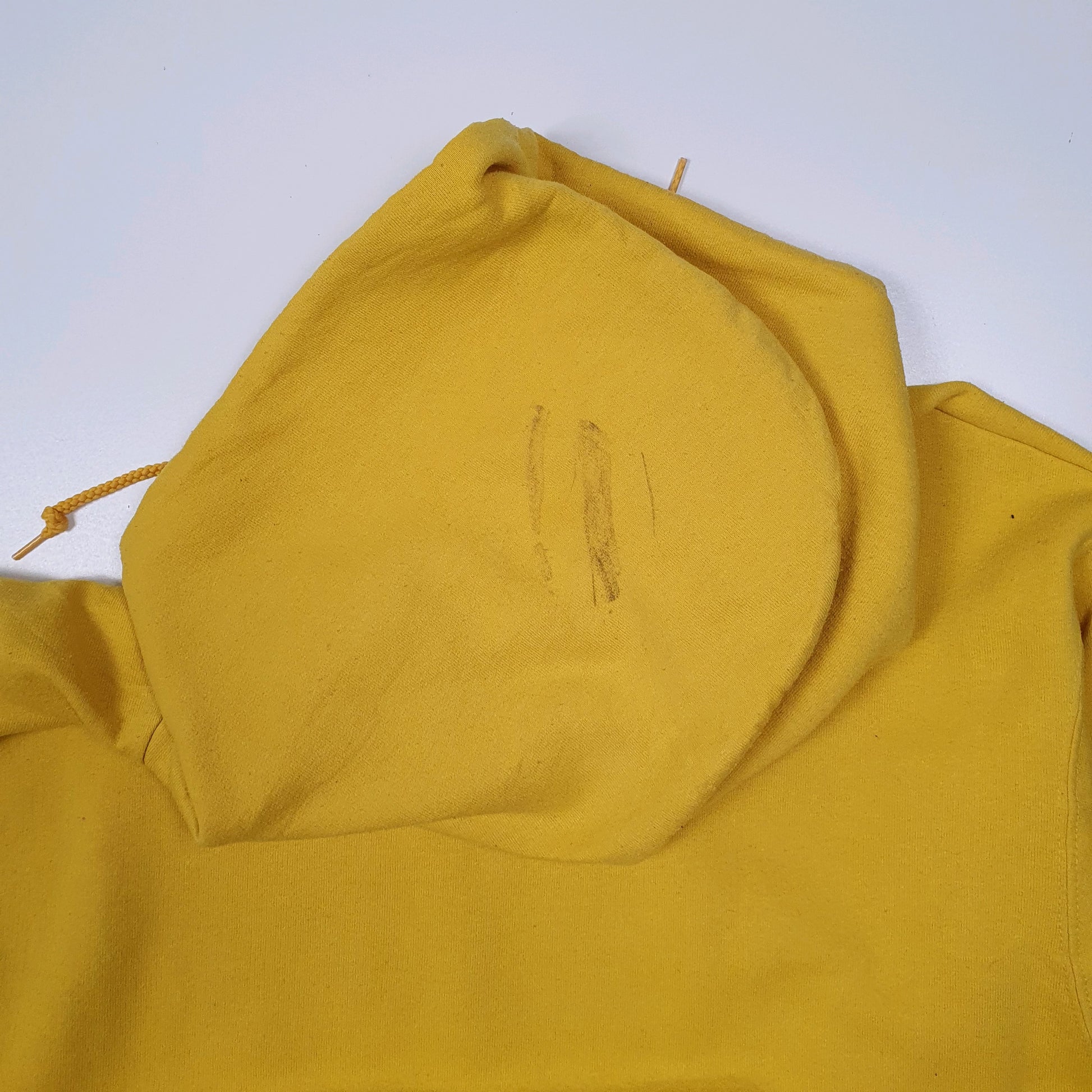 Mens Yellow Champion Michigan University Hoodie Jumper