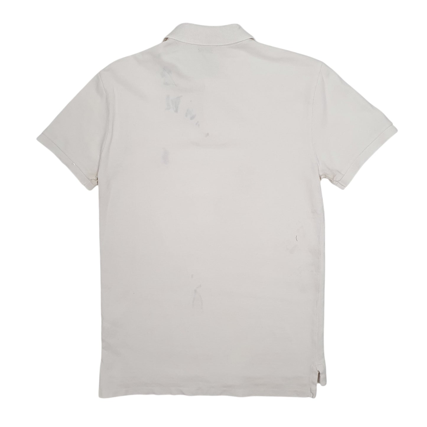 Mens White Polo Ralph Lauren Slim Fit  Polo Shirt