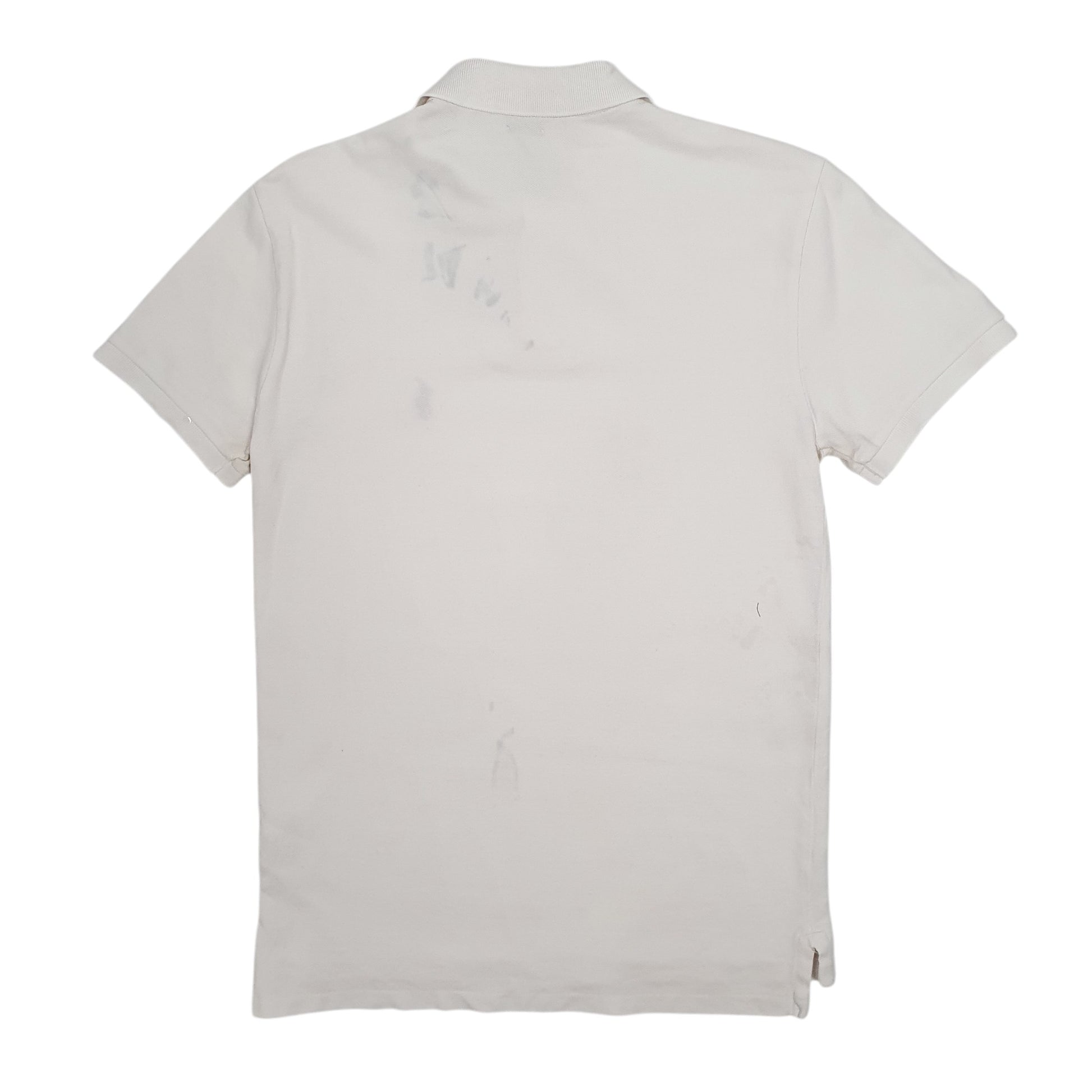 Mens White Polo Ralph Lauren Slim Fit  Polo Shirt