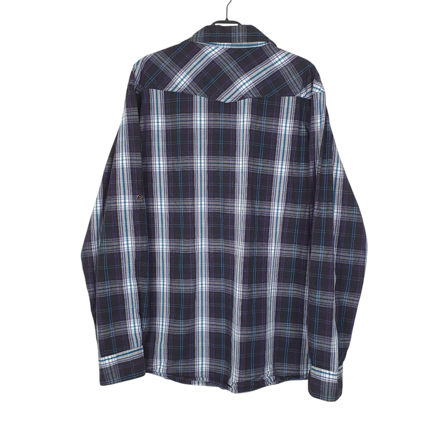 Mens Navy Dickies Western Pearl Snap  Shirt