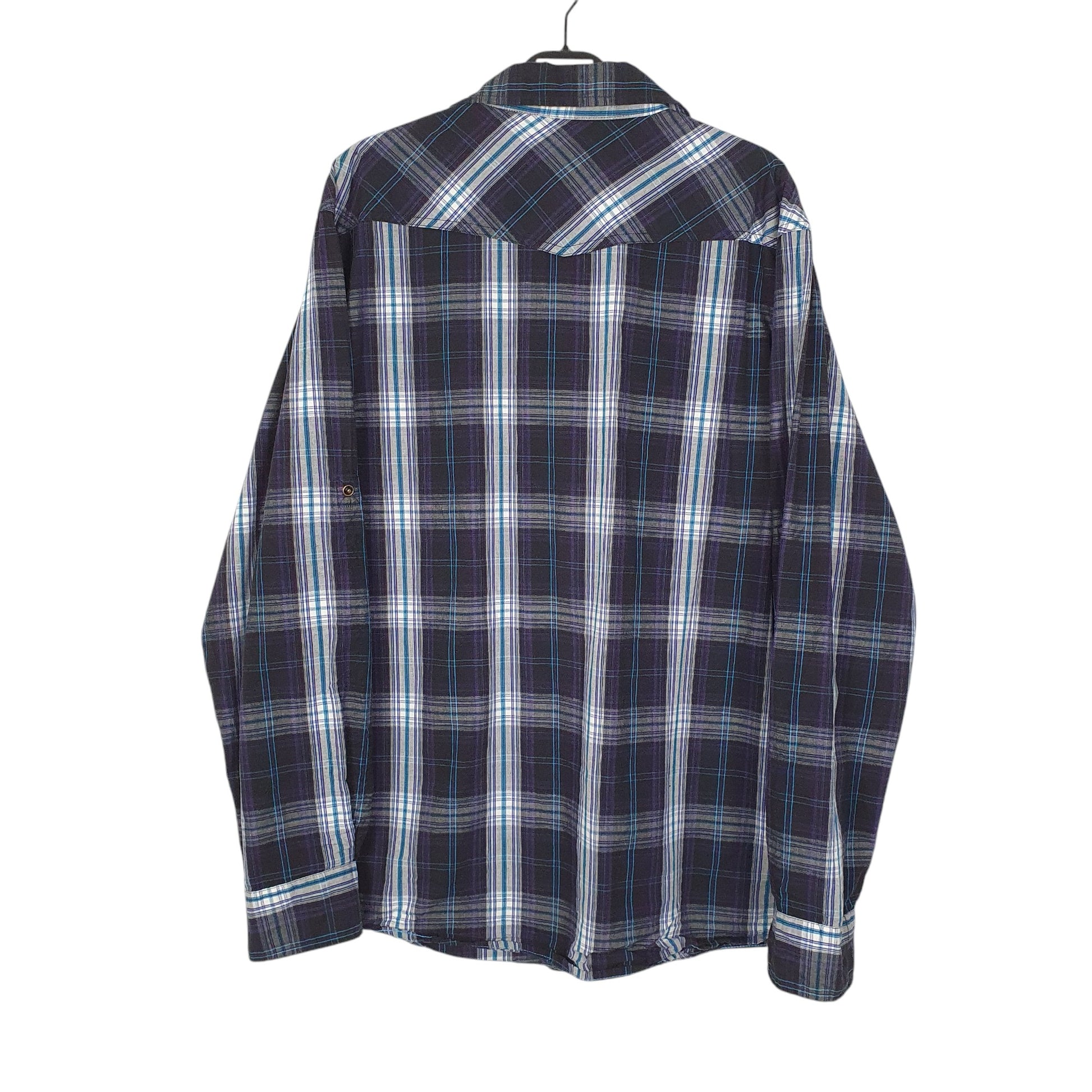 Mens Navy Dickies Western Pearl Snap  Shirt