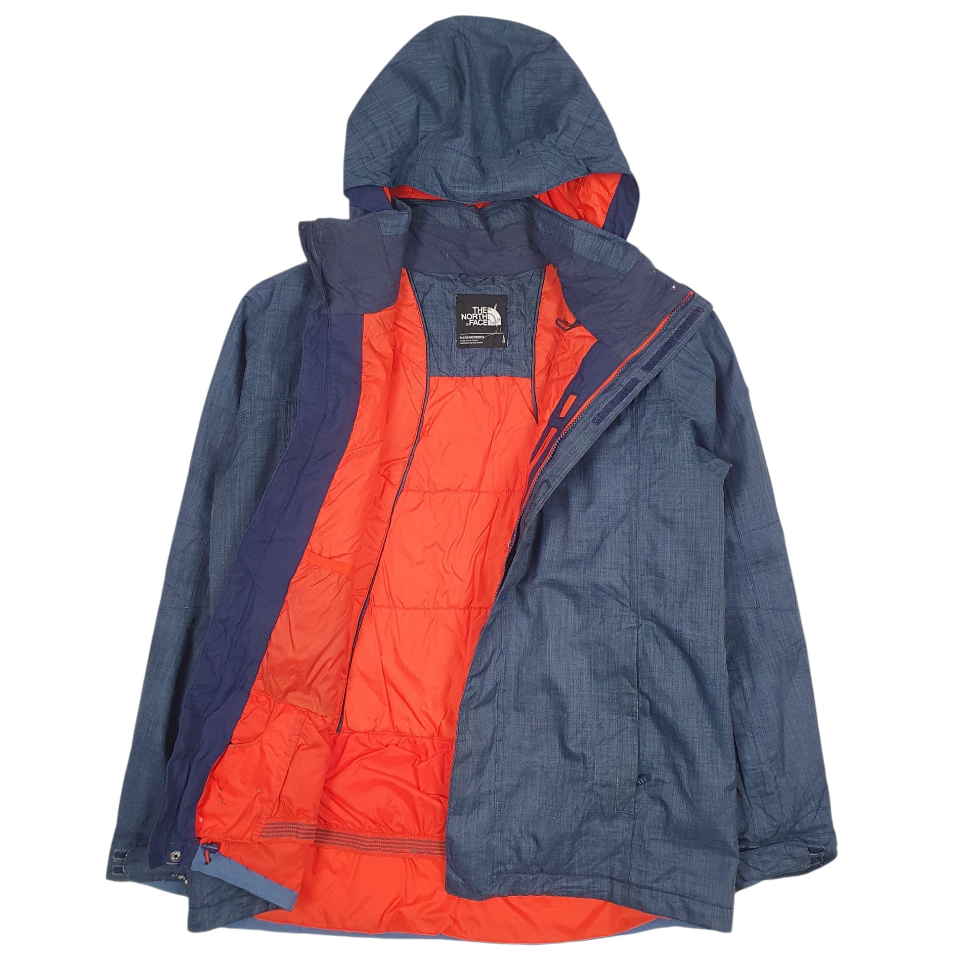 Mens Blue The North Face Hyvent Hoodie Coat