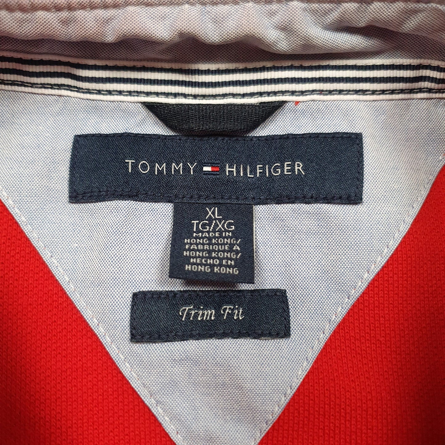 Mens Red Tommy Hilfiger   Polo Shirt