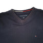 Mens Navy Tommy Hilfiger  Crewneck Jumper
