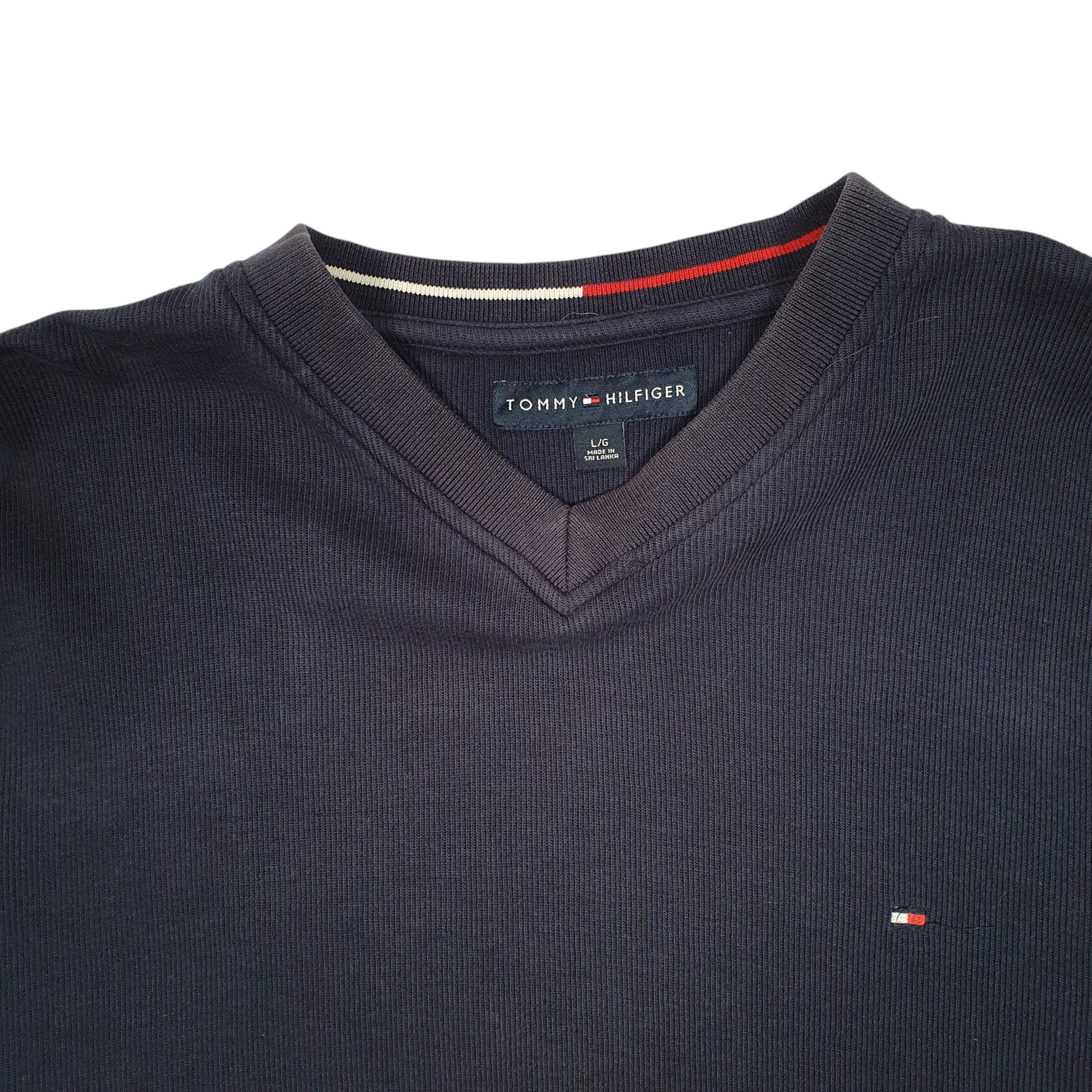 Mens Navy Tommy Hilfiger  Crewneck Jumper