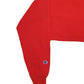 Womens Red Champion Crop Top Reverse Weave Crewneck Jumper