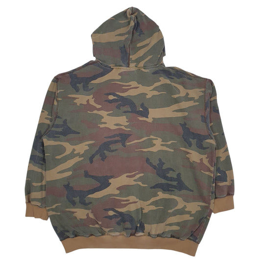 Mens Green Champion Spellout Hoodie Jumper