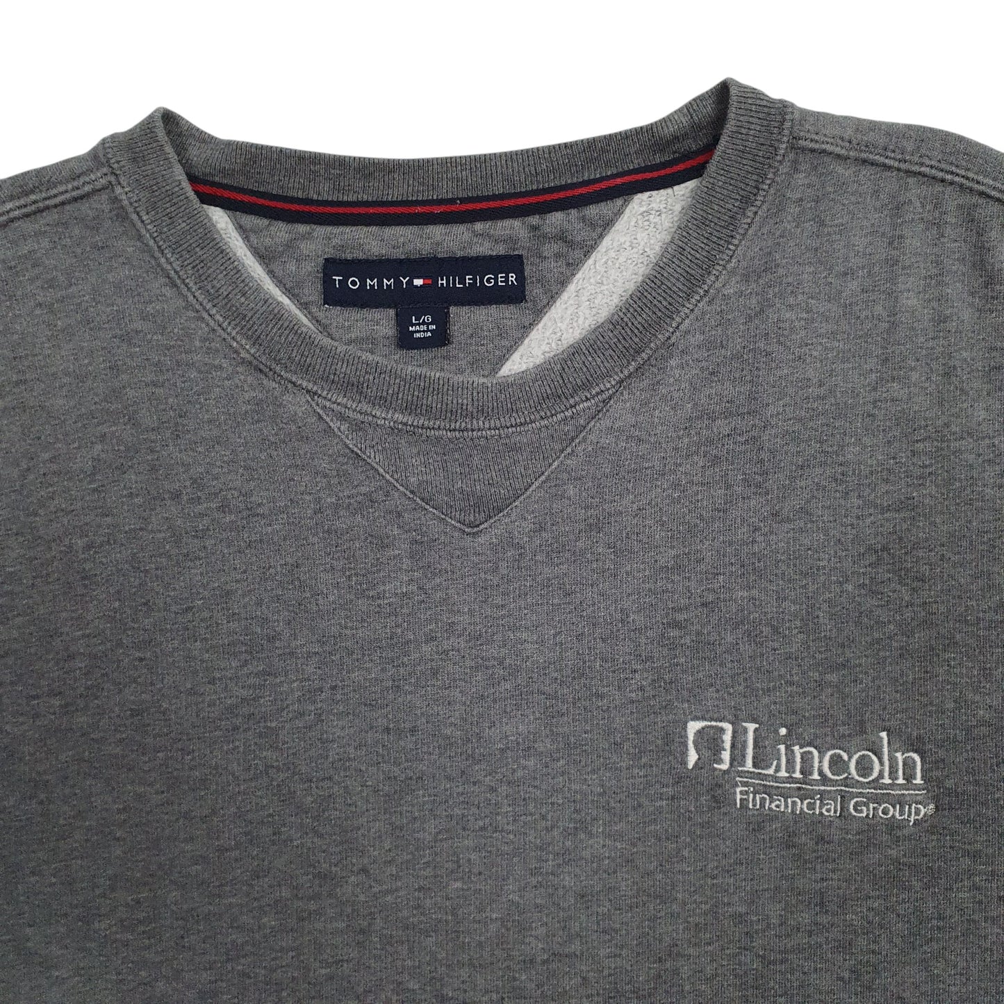 Mens Grey Tommy Hilfiger  Crewneck Jumper