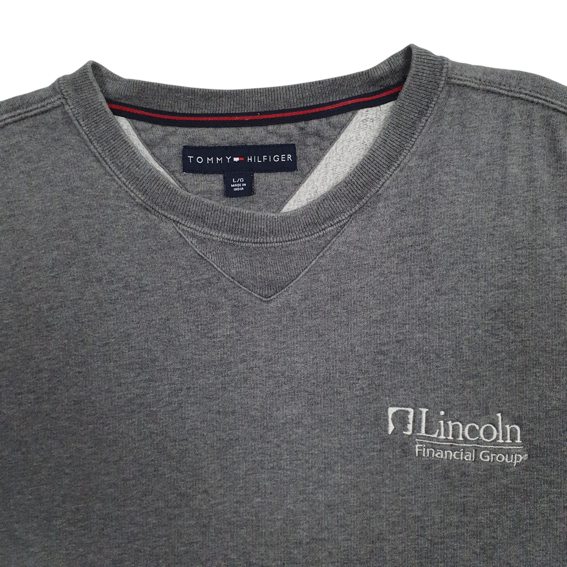 Mens Grey Tommy Hilfiger  Crewneck Jumper
