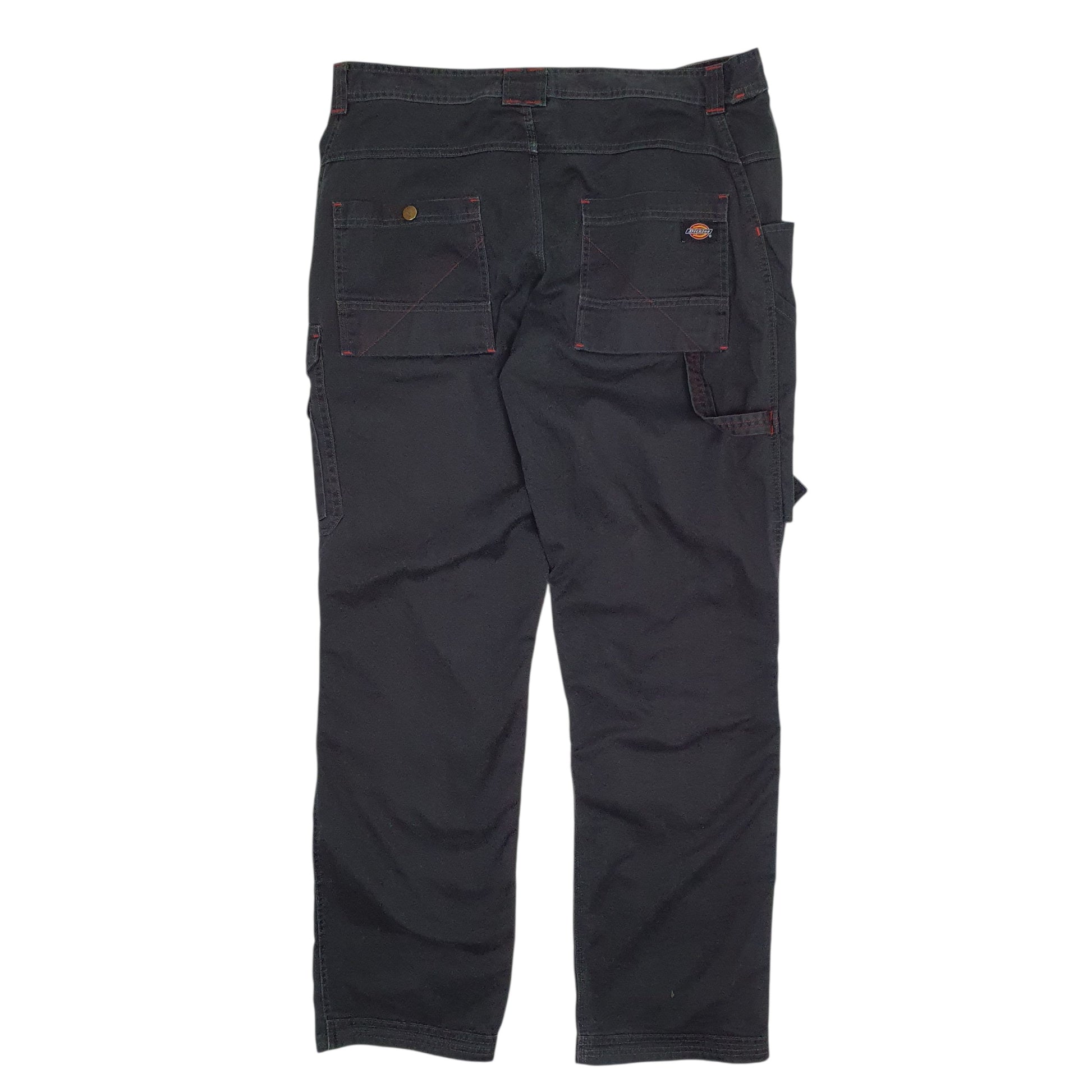 Mens Black Dickies   Trousers