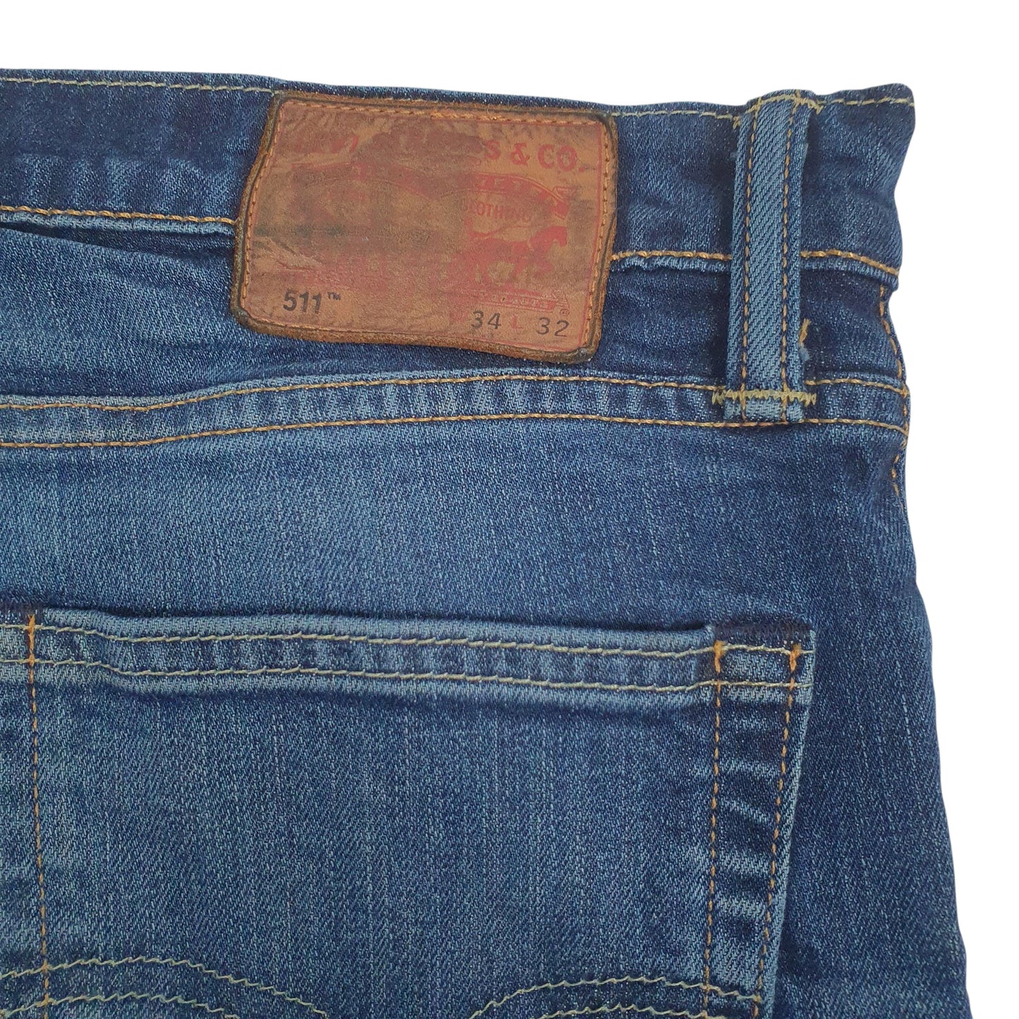 Mens Blue Levis Distressed  Jeans