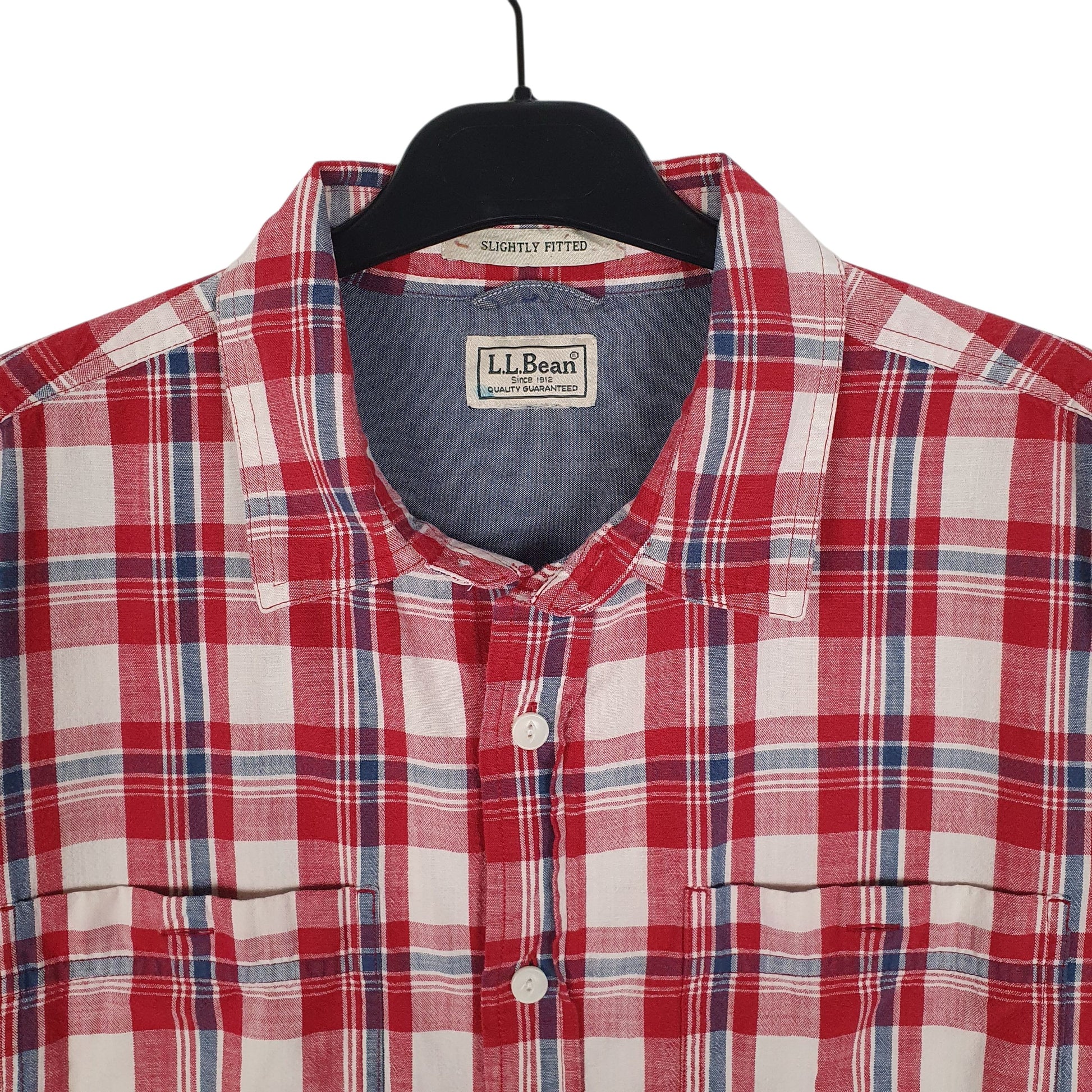 Mens Red L.L.Bean   Shirt