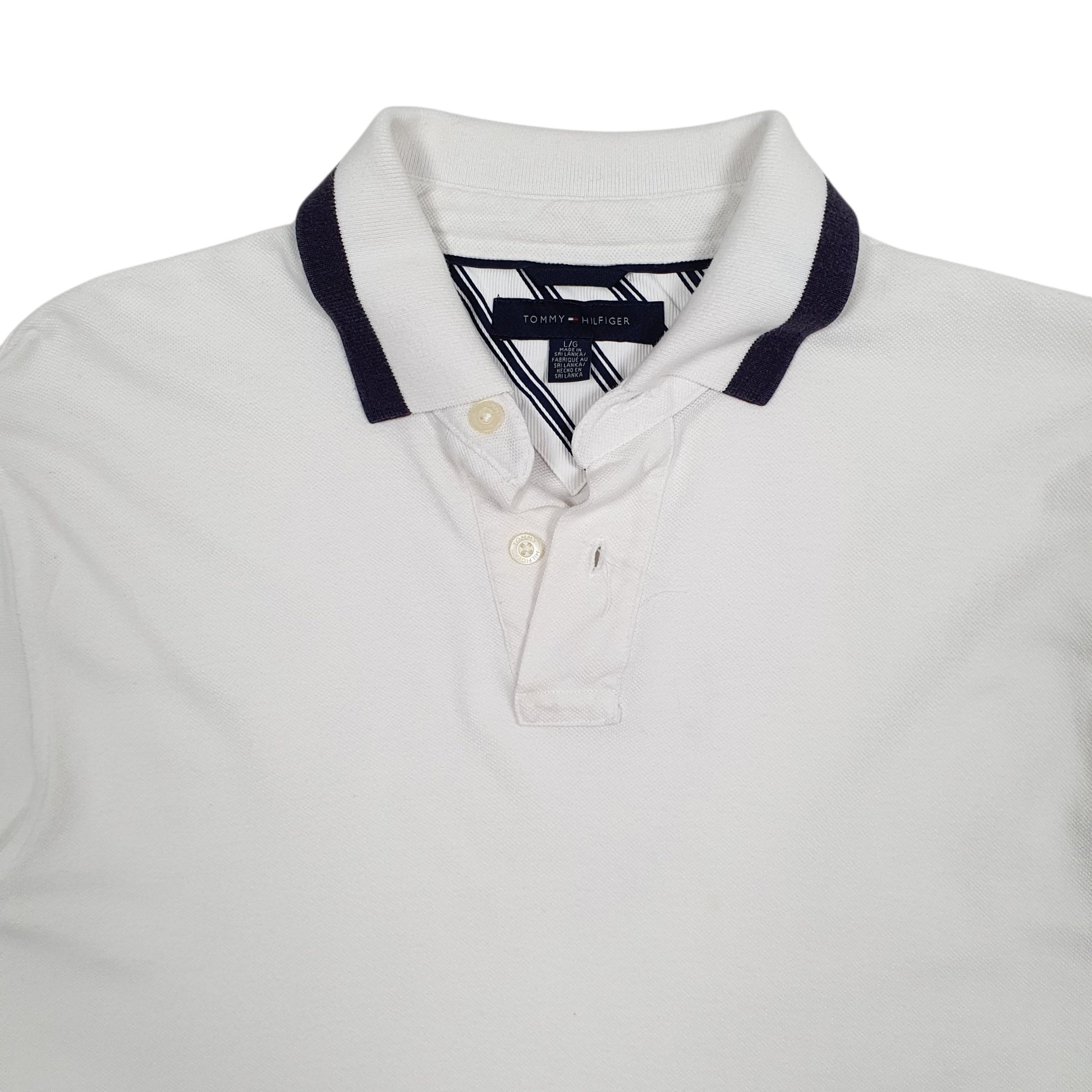 Mens White Tommy Hilfiger   Polo Shirt