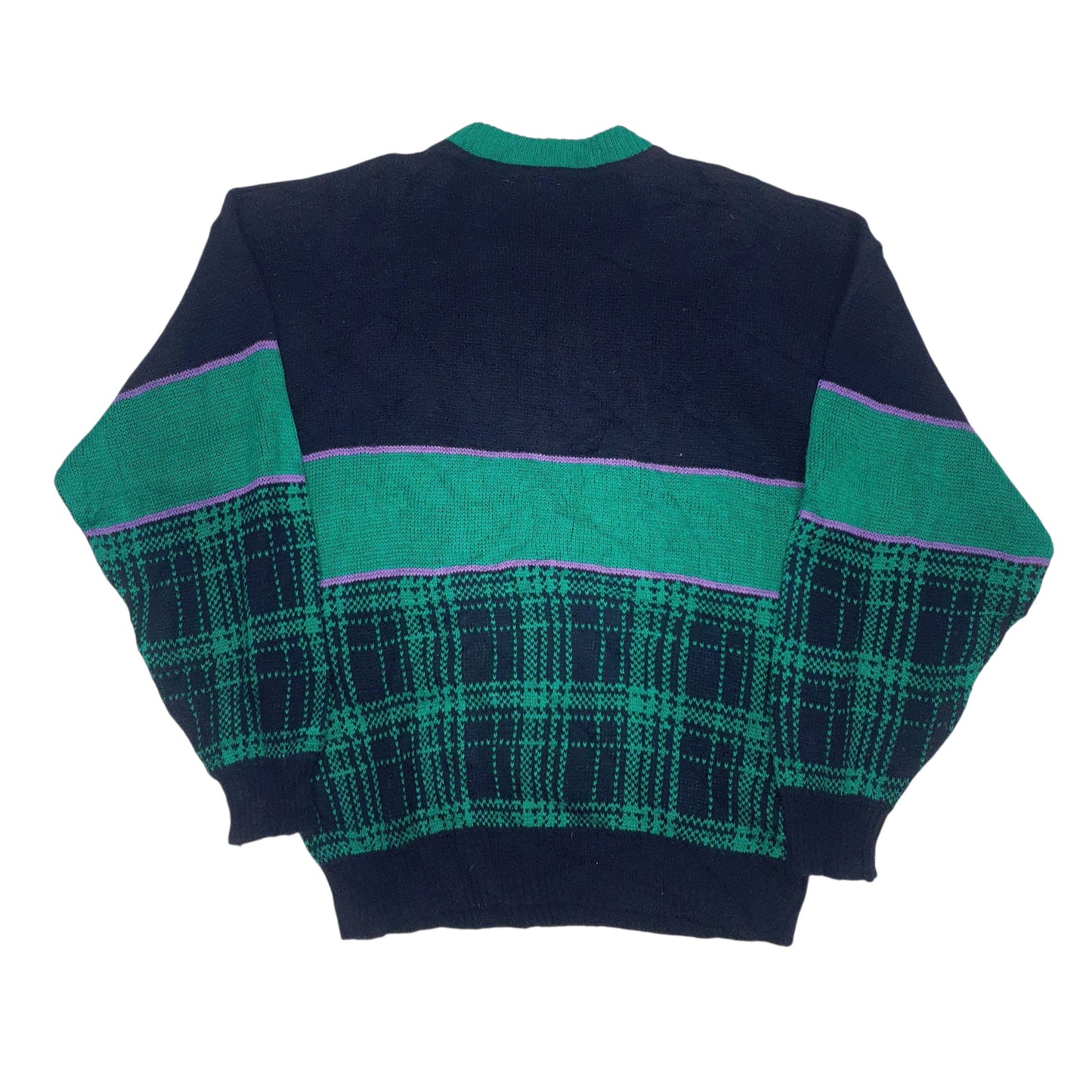 Mens Black Challenger Bossini University Vintage Crewneck Jumper