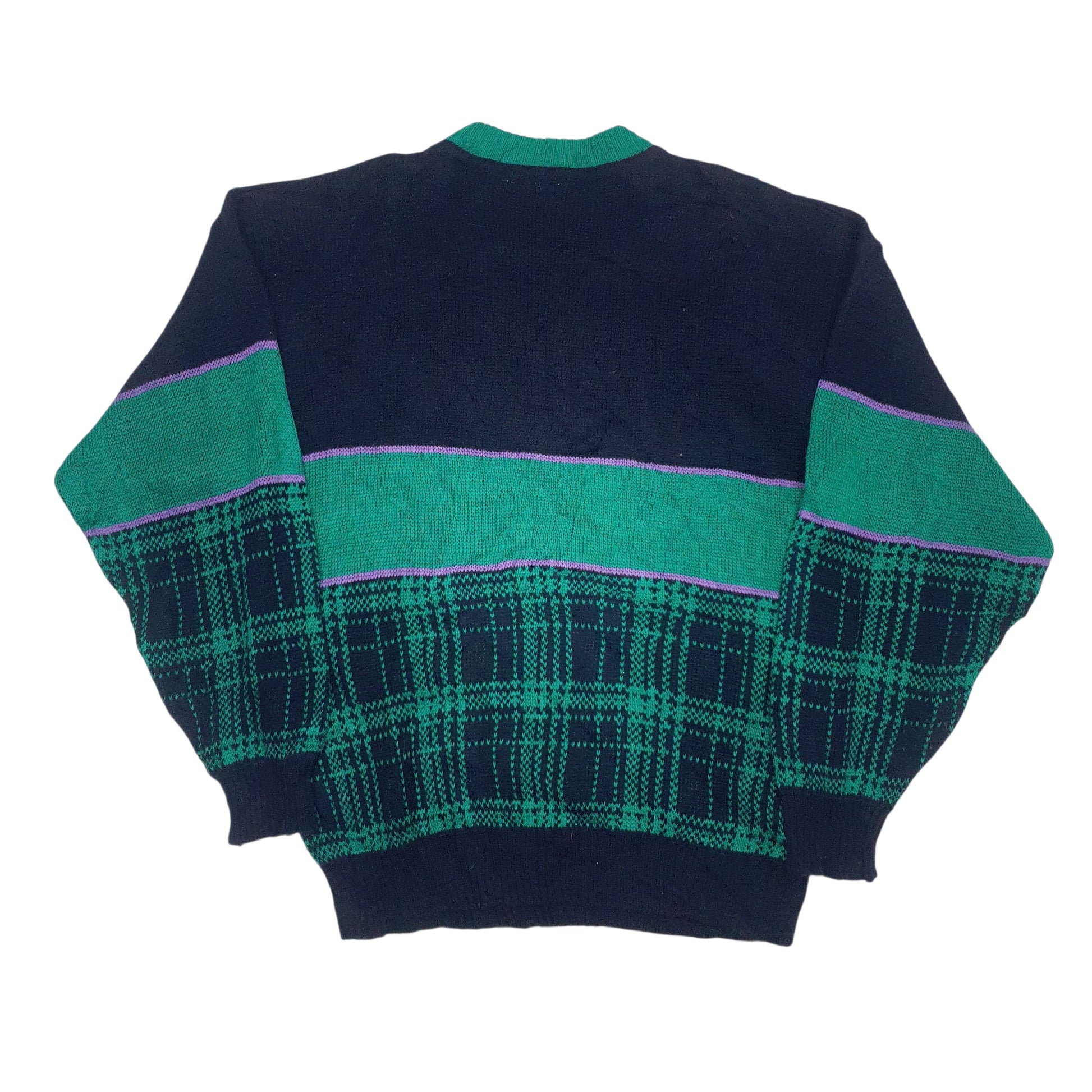 Mens Black Challenger Bossini University Vintage Crewneck Jumper