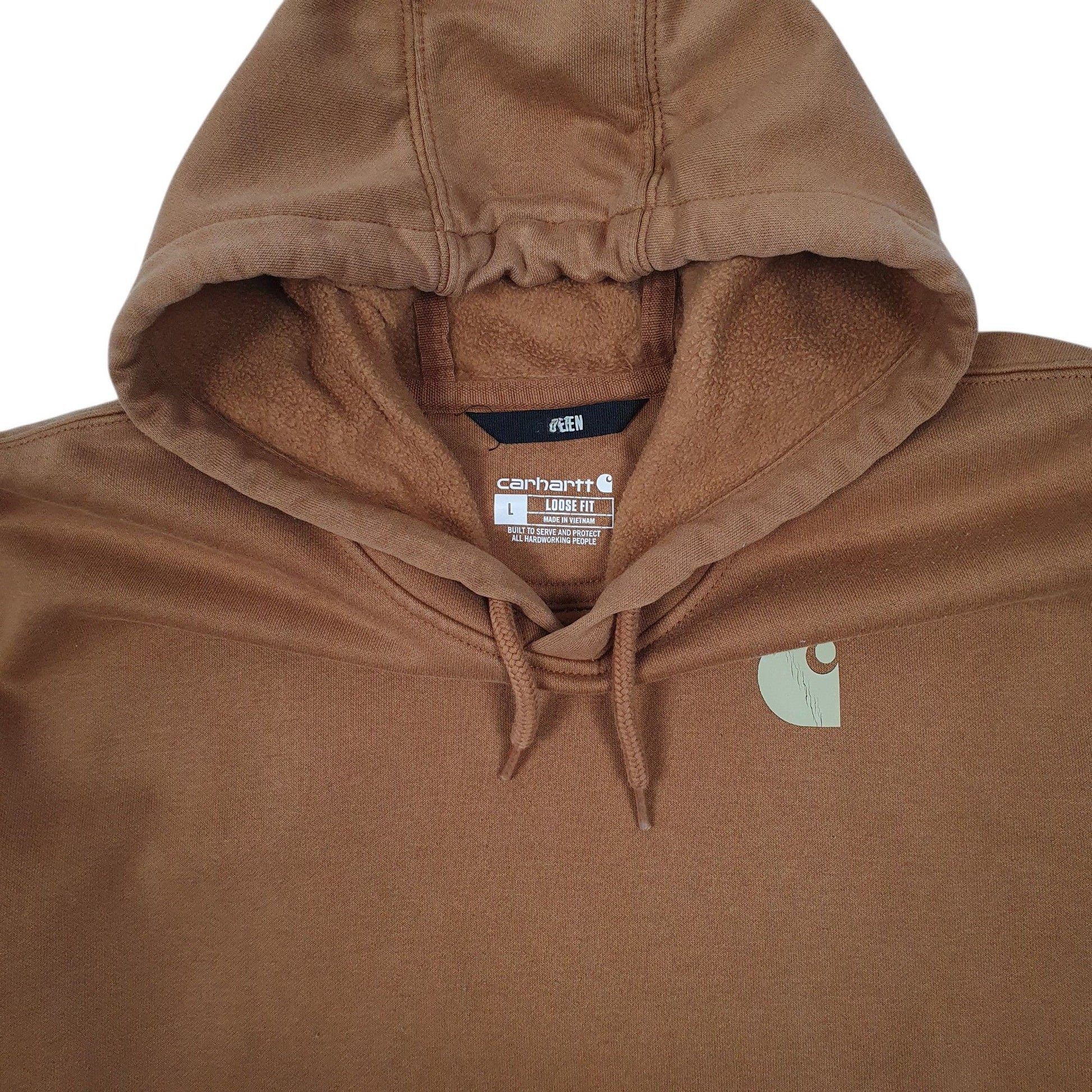 Mens Beige Carhartt  Hoodie Jumper