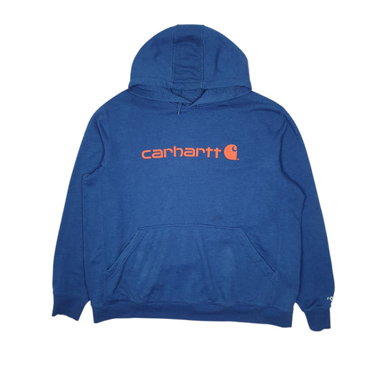 Mens Blue Carhartt  Hoodie Jumper