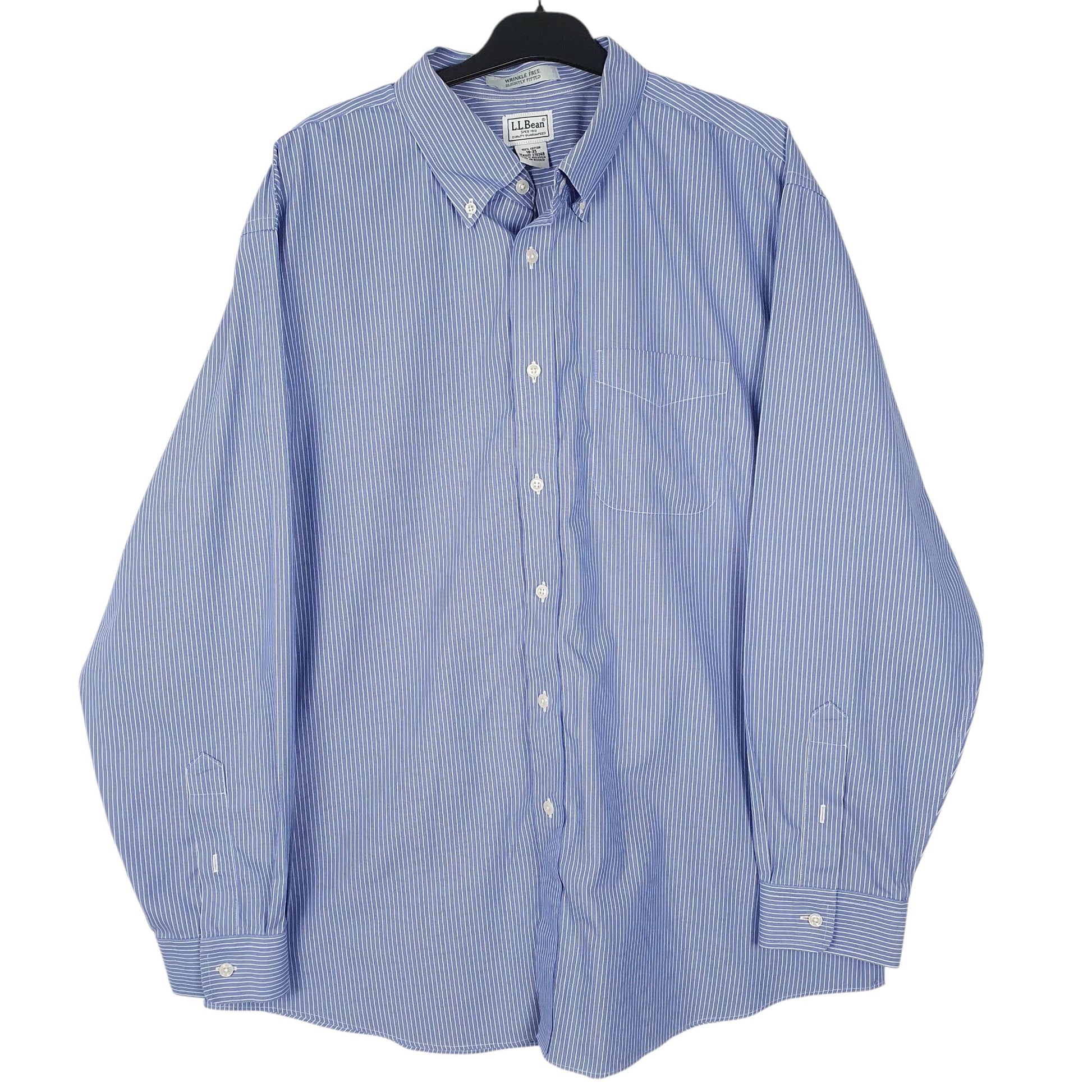 Mens Blue L.L.Bean  Long Sleeve Shirt