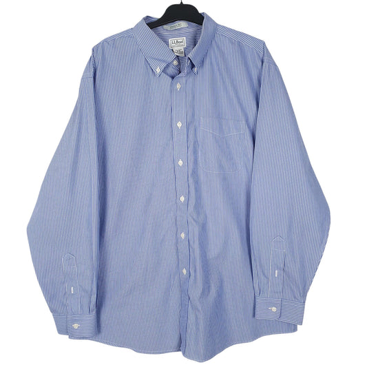 Mens Blue L.L.Bean  Long Sleeve Shirt