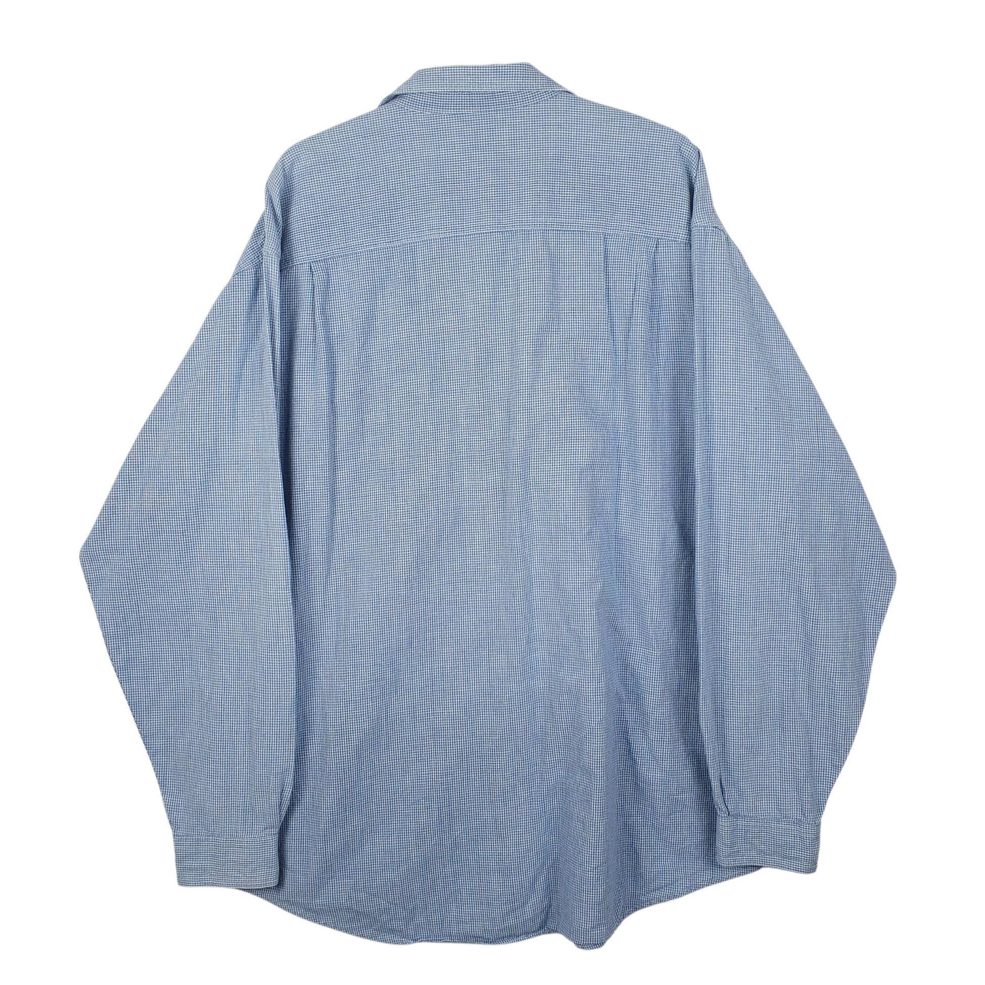 Mens Blue L.L.Bean  Full Zip Shirt