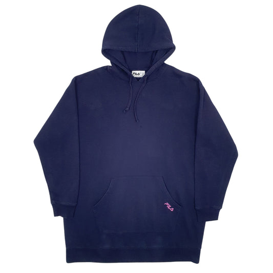 Mens Navy Fila  Hoodie Jumper