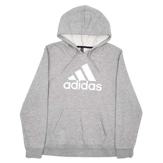 Womens Grey Adidas Golf Spellout Hoodie Jumper