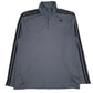 Mens Grey Adidas  Quarter Zip Jumper