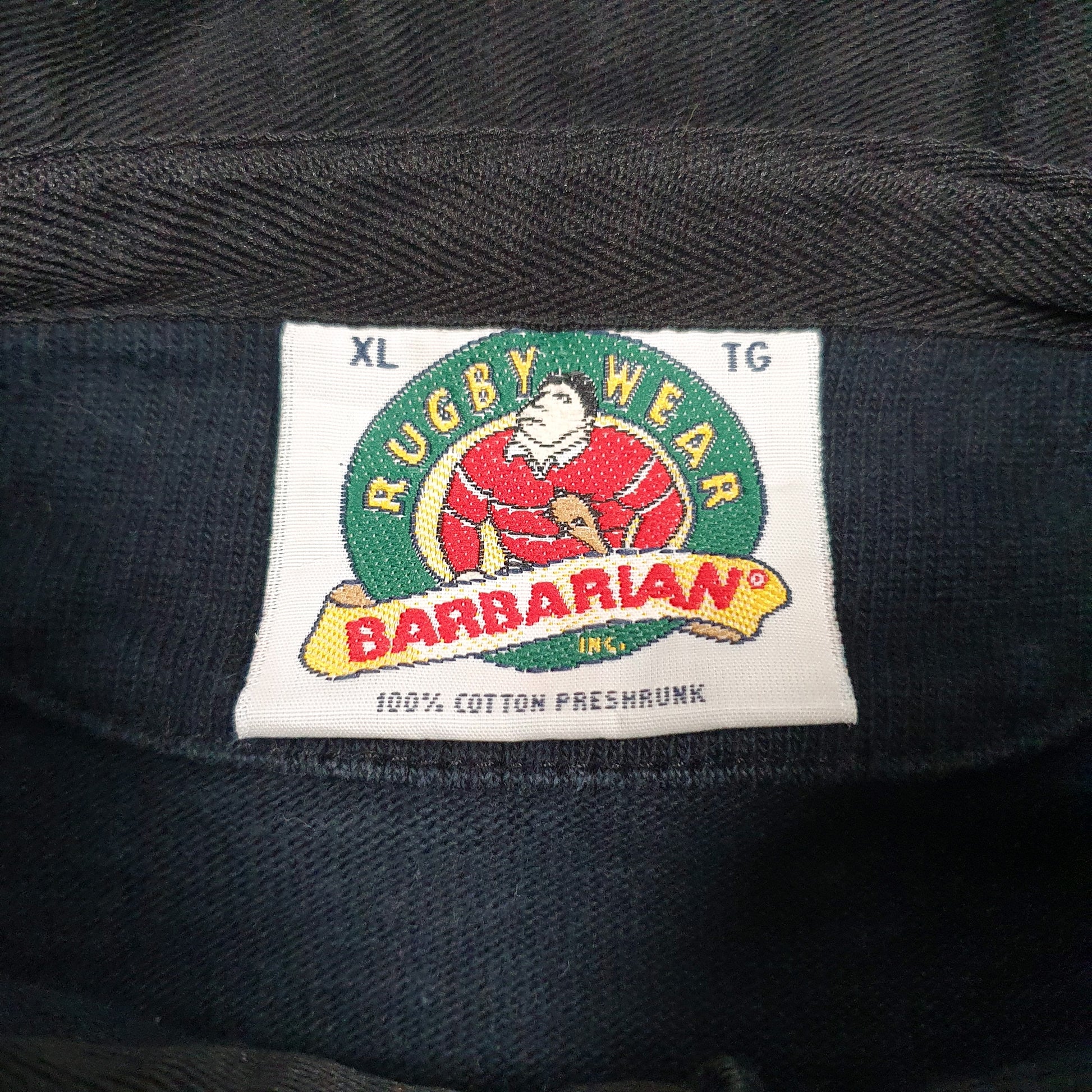 Mens Black Barbarian   Polo Shirt