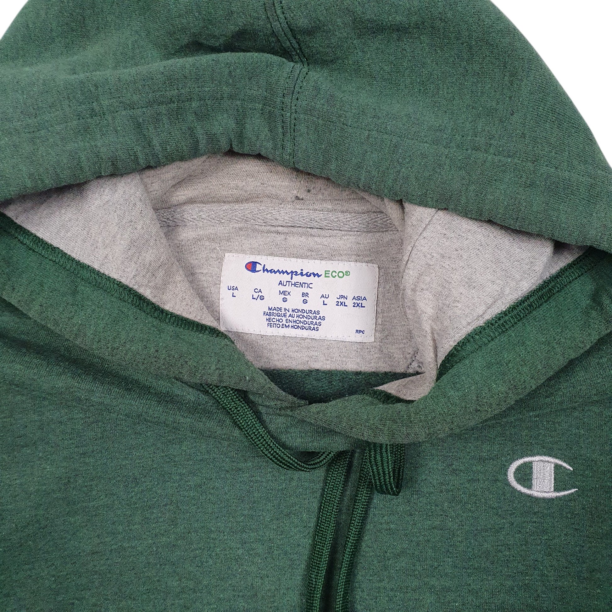 Mens Green Champion  Hoodie Jumper