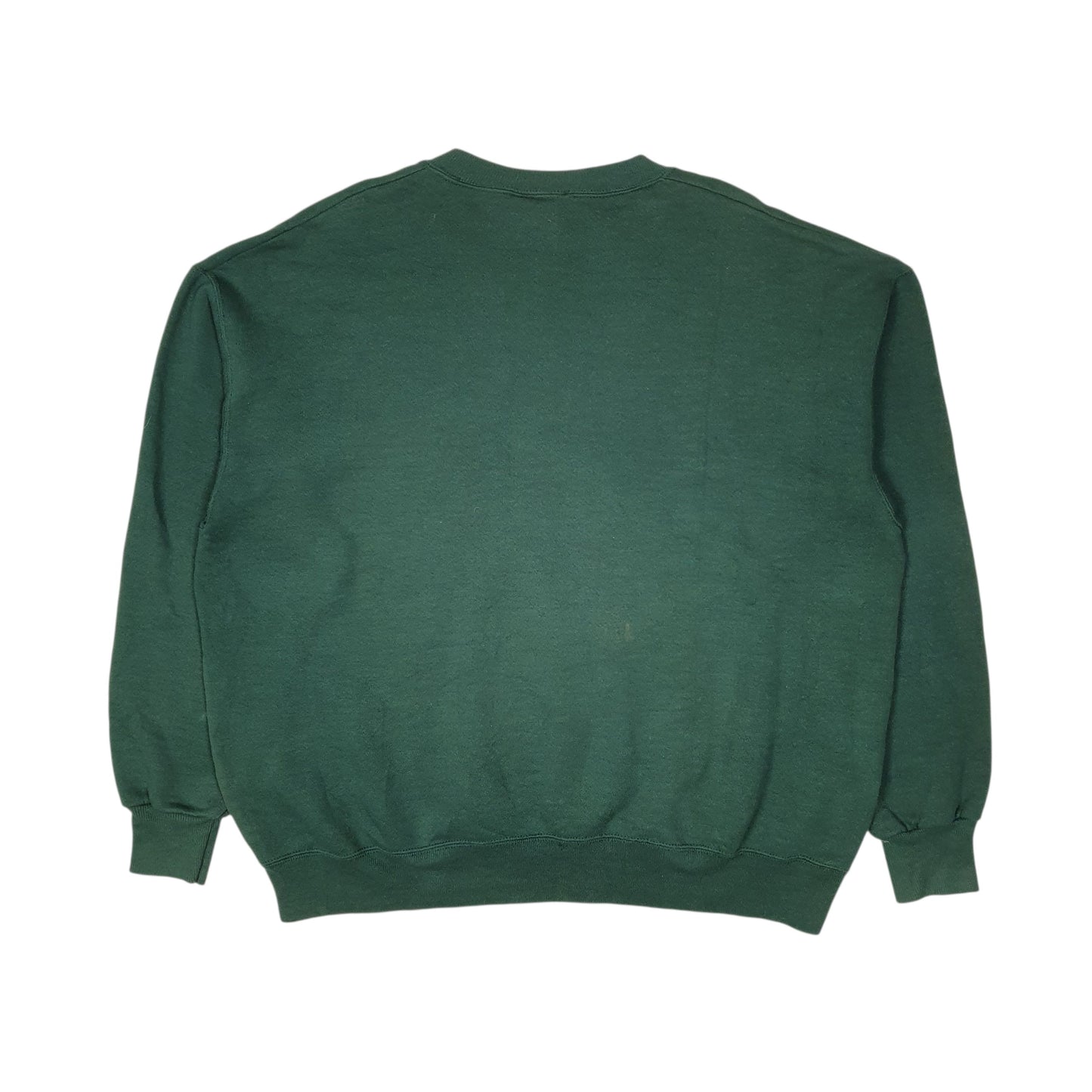Mens Green Lee Sport Green Bay Packers NFL Nutmeg Mills Vintage 90s Crewneck Jumper