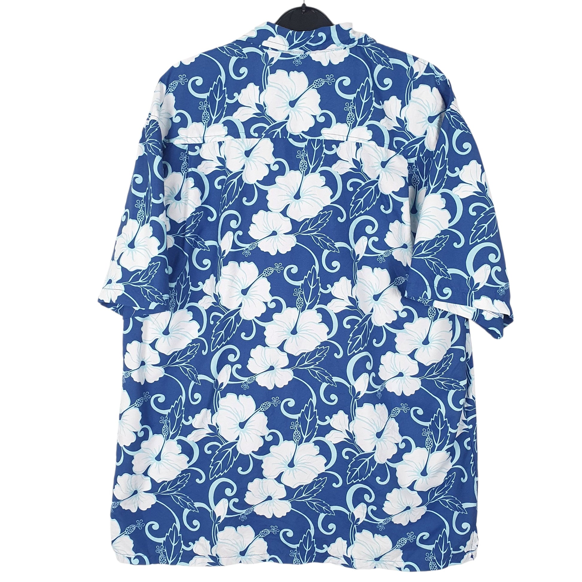 Mens Blue Uzzi Hawaiian  Shirt