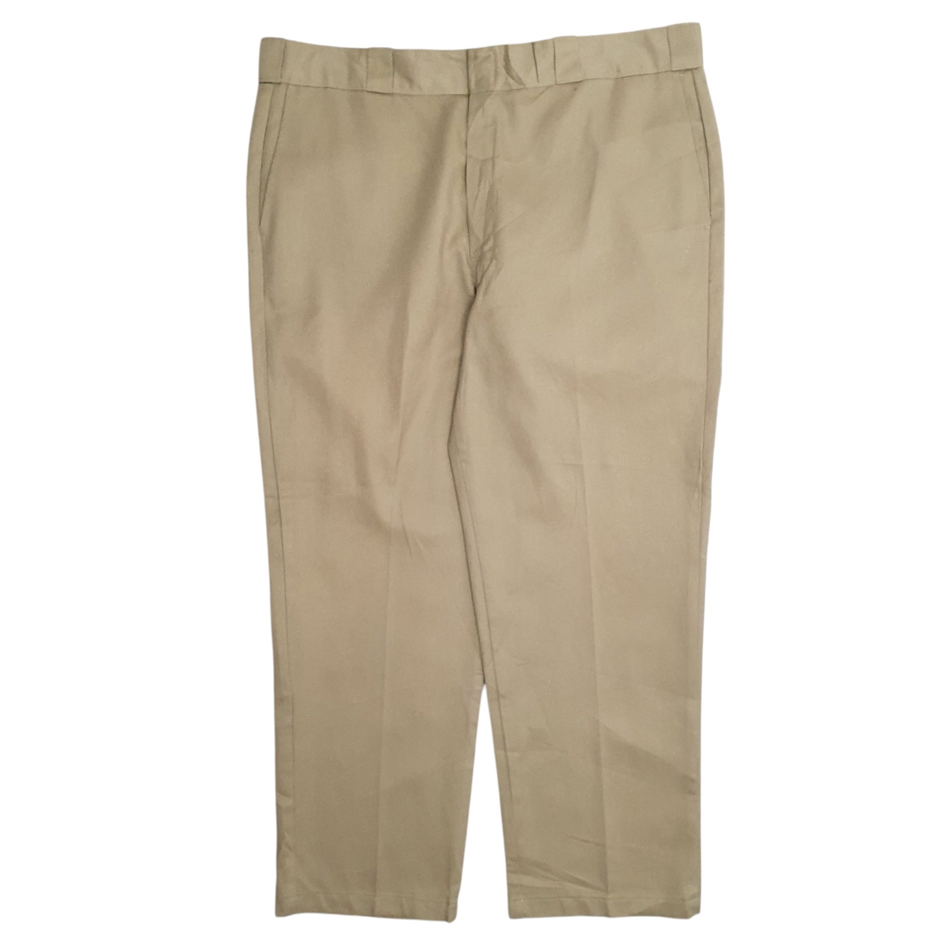 Mens Beige Dickies Workwear Chino Trousers