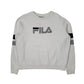 Womens White Fila  Crewneck Jumper