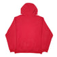 Mens Red Adidas Spellout Hoodie Jumper