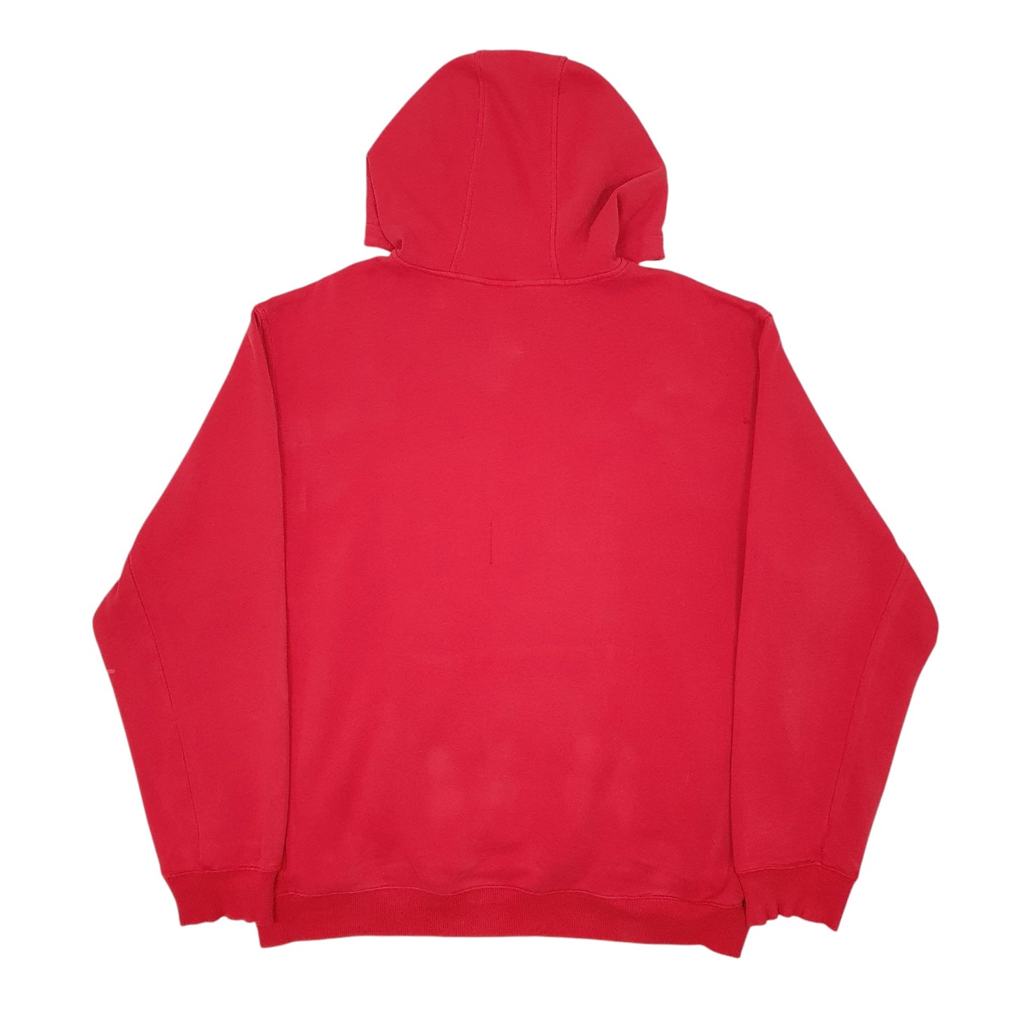 Mens Red Adidas Spellout Hoodie Jumper