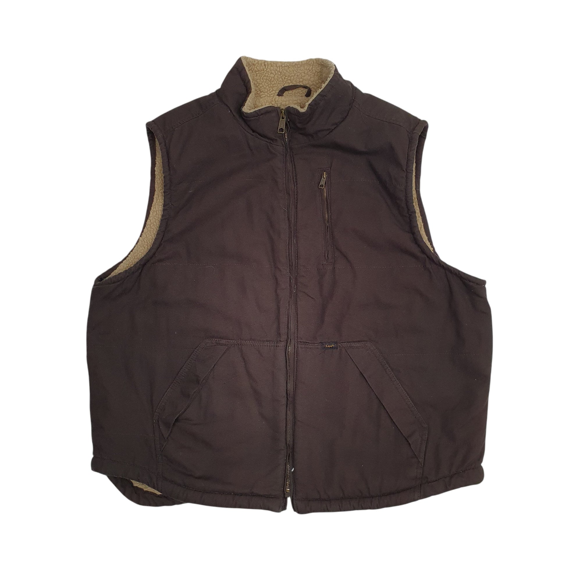 Mens Brown Lee Vest Bodywarmer  Coat
