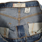 Mens Blue Levis 599 Baggy Cut Offs  Shorts