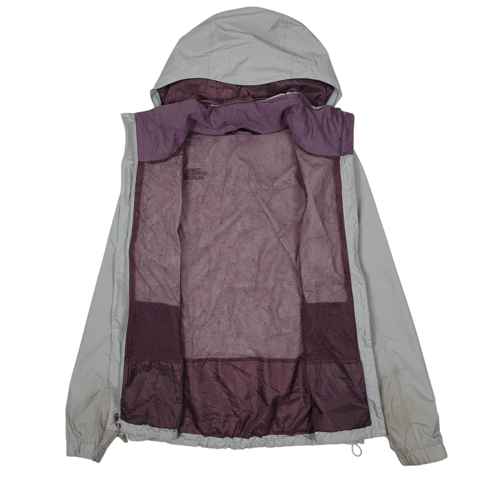 Womens Grey The North Face Hyvent Full Zip Coat