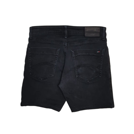 Mens Black Tommy Hilfiger Slim  Shorts