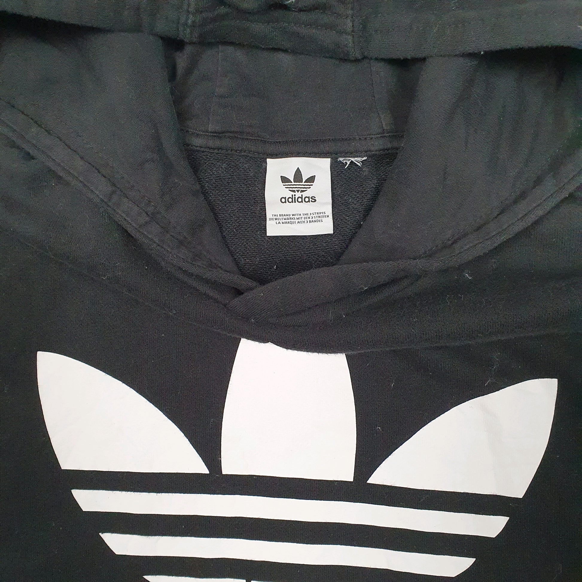 Mens Black Adidas Originals Hoodie Jumper