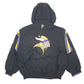 Mens Black Pro Player Vintage 90s NFL Vikings  Coat