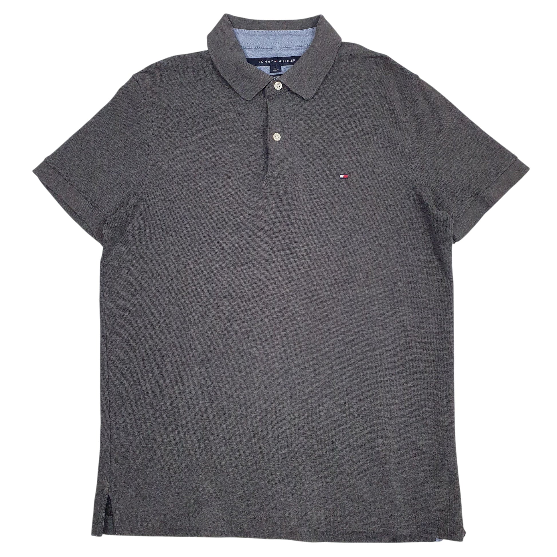 Mens Grey Tommy Hilfiger  Short Sleeve Polo Shirt