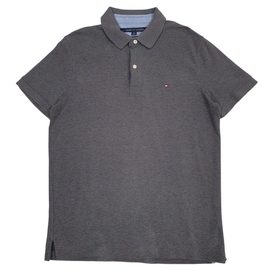 Mens Grey Tommy Hilfiger  Short Sleeve Polo Shirt