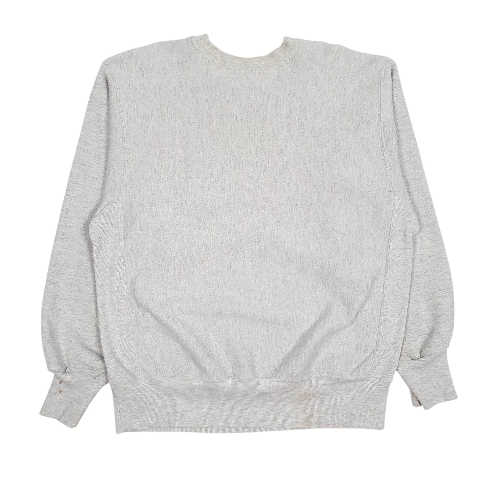 Mens Grey Rugged Sweats Vintage 90s Made in USA Crewneck Jumper