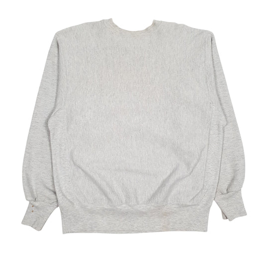 Mens Grey Rugged Sweats Vintage 90s Made in USA Crewneck Jumper