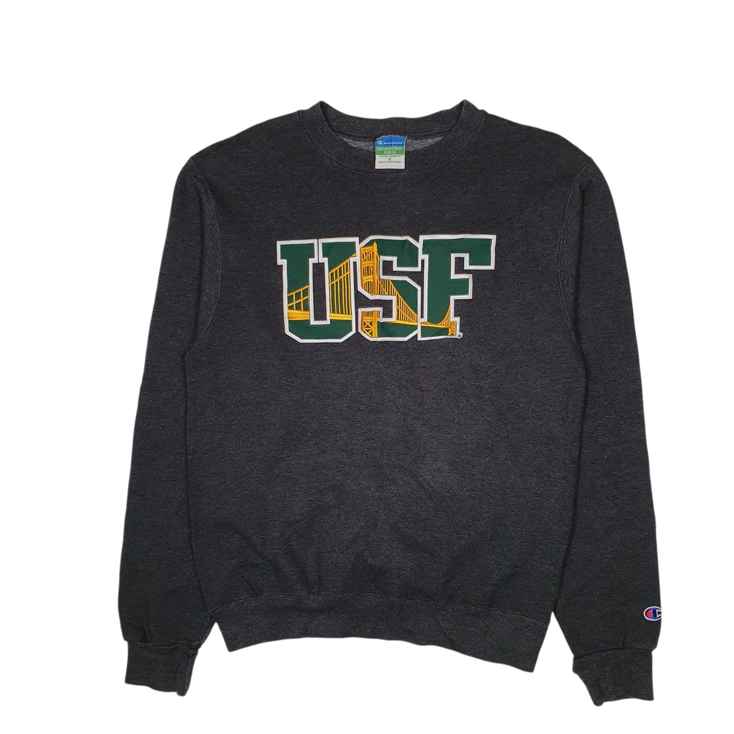 Mens Grey Champion San Francisco University Crewneck Jumper
